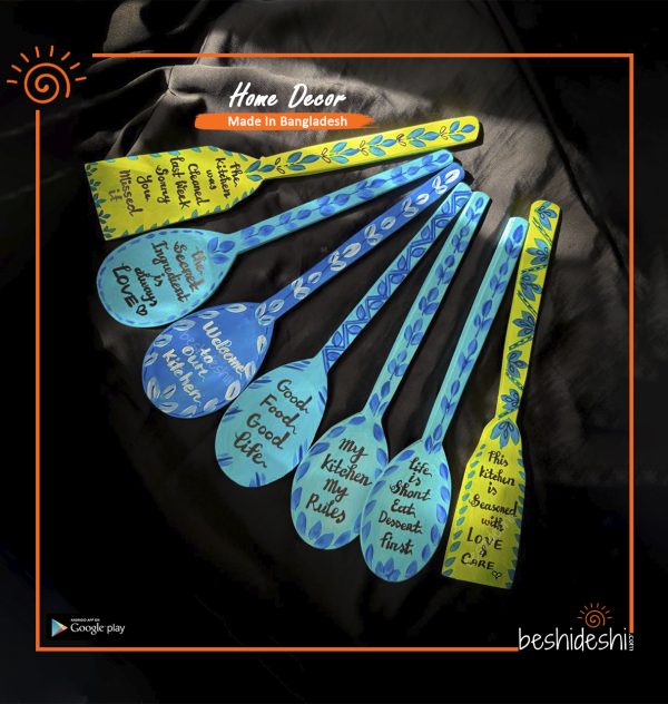 Hand Painted Wooden Spud