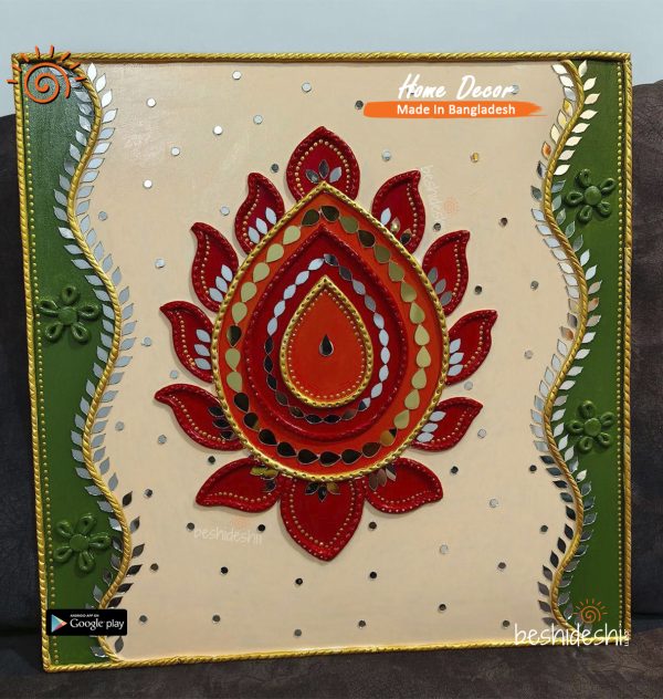 Lippan Art Mirror Work Wall Hanging