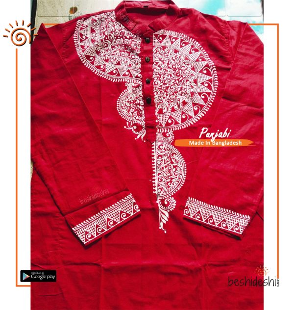 Hand Painted Men's Panjabi