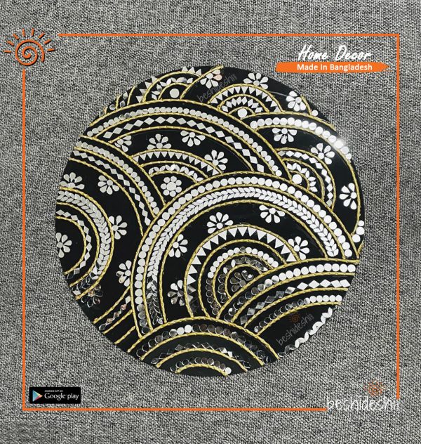 Lippan Art Mirror Work Wall Hanging