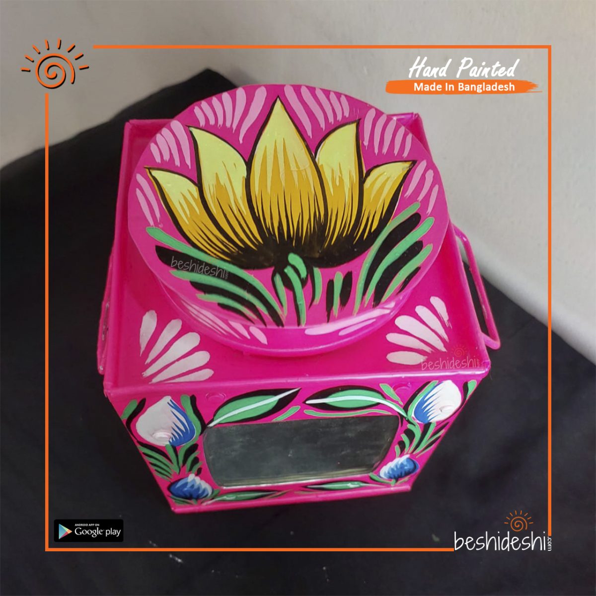 Rickshaw Painted Murir Tin (Small)