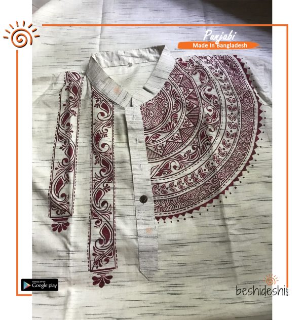 Hand Painted Men's Panjabi