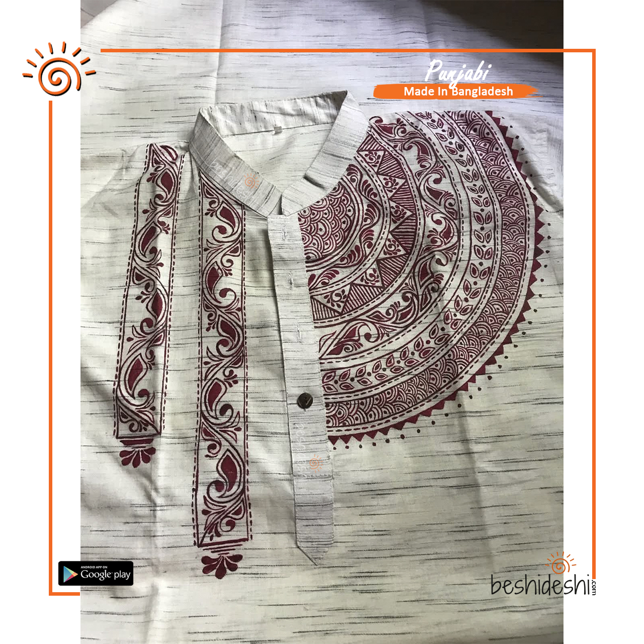 17 Hand Painted Men's Panjabi