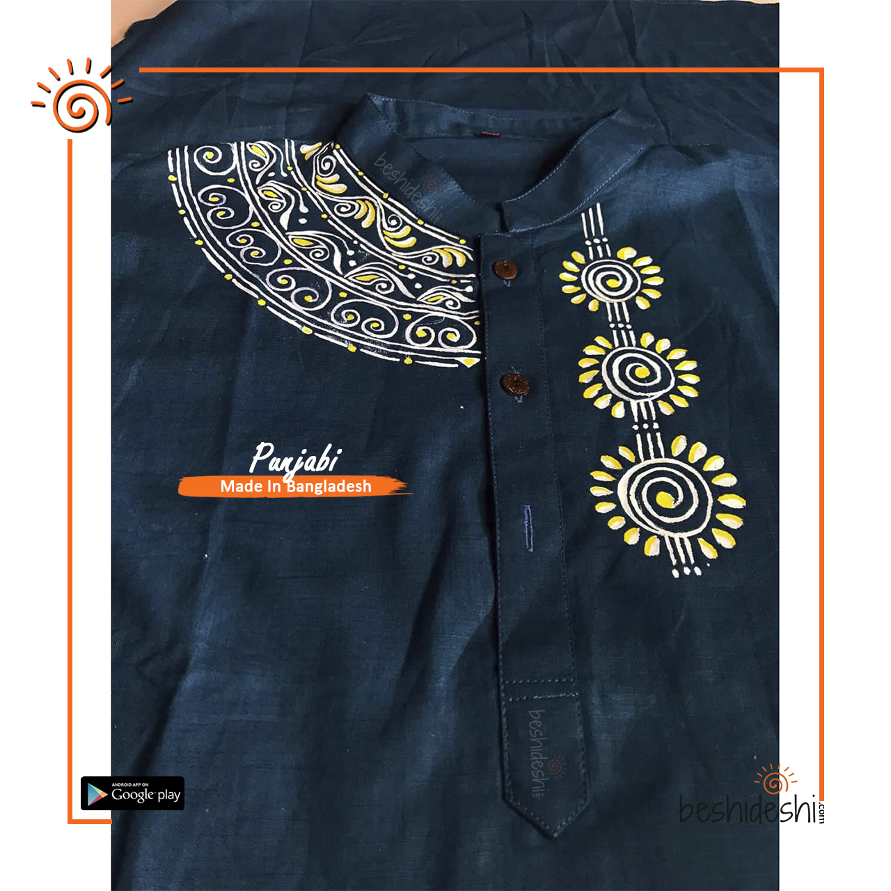 19 Hand Painted Men's Panjabi