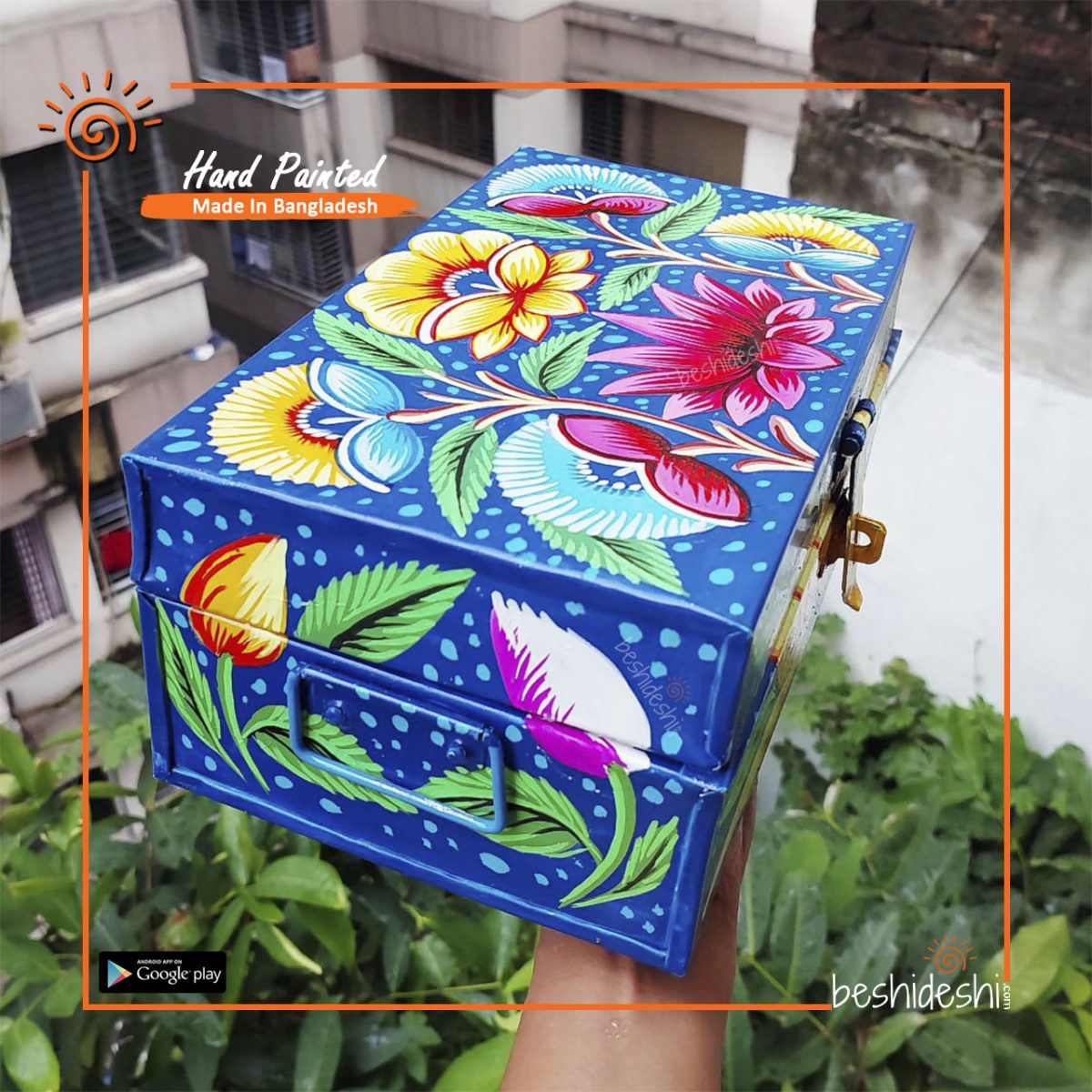 Rickshaw Painted Trunk