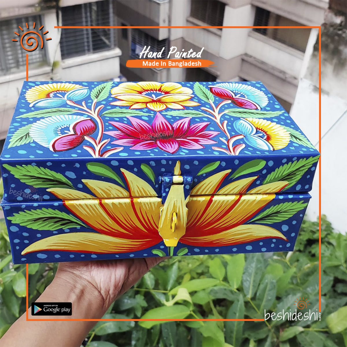 Rickshaw Painted Trunk