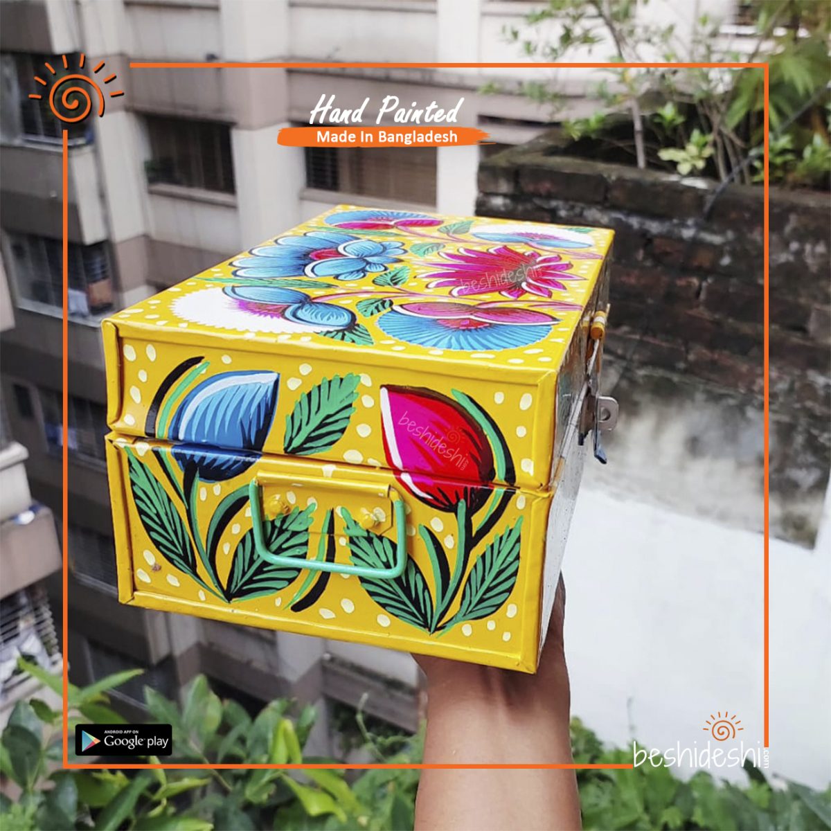 Rickshaw Painted Trunk