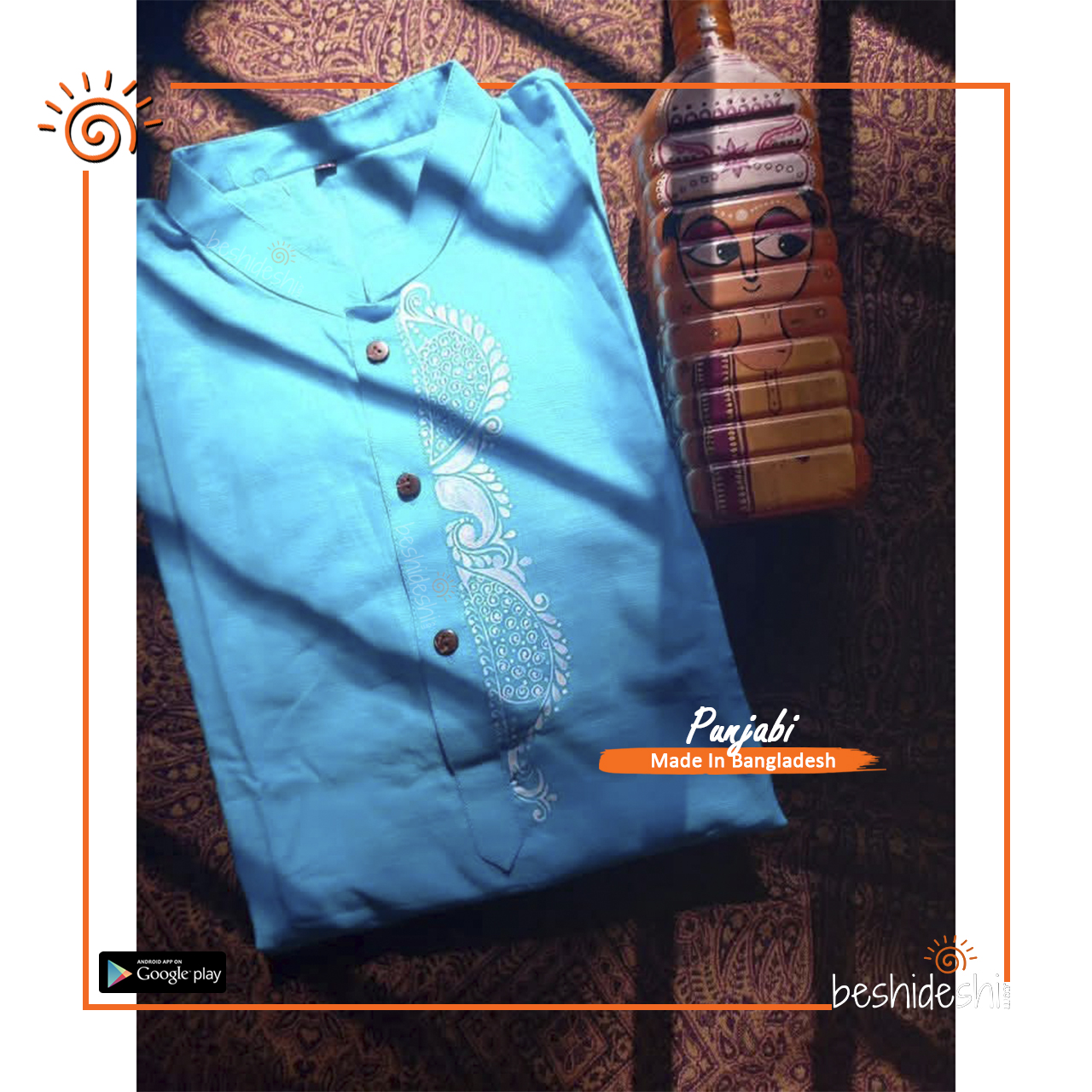 25 Hand Painted Men's Panjabi