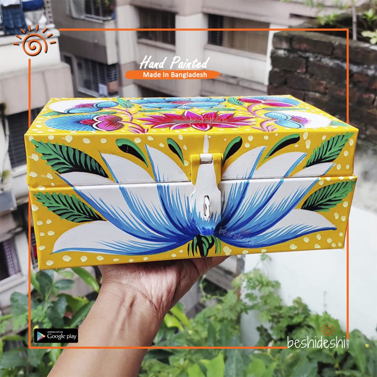 Rickshaw Painted Trunk