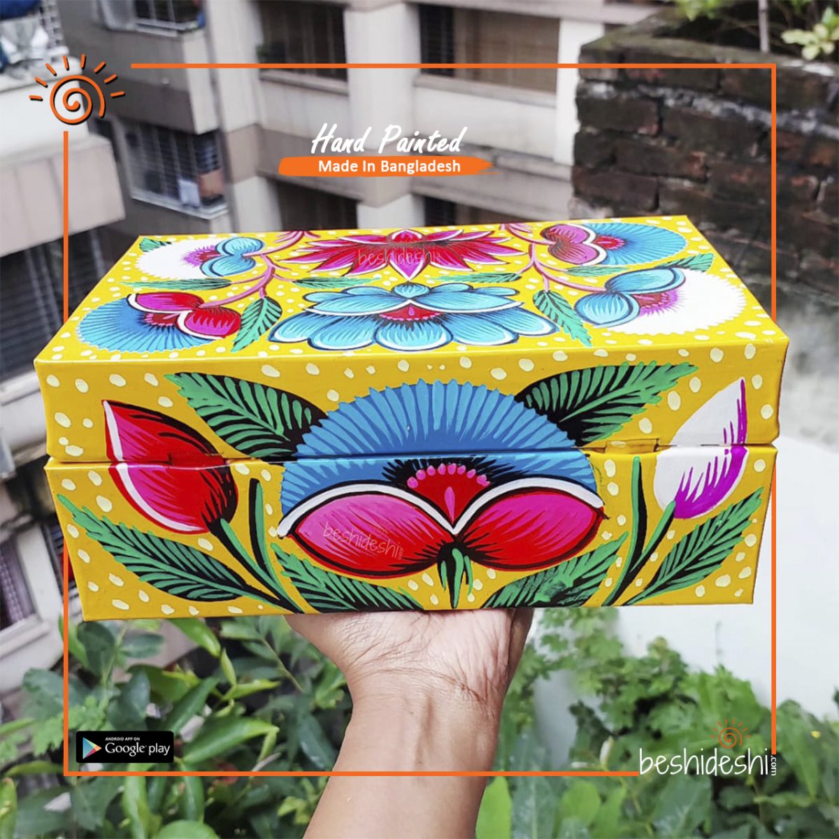 Rickshaw Painted Trunk