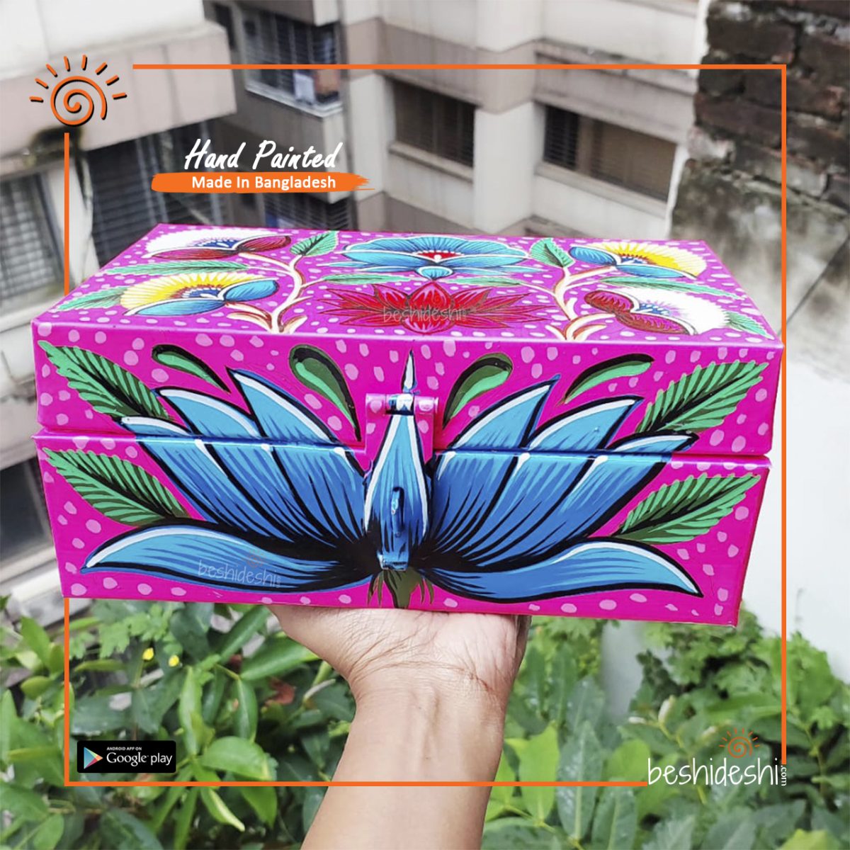 Rickshaw Painted Trunk