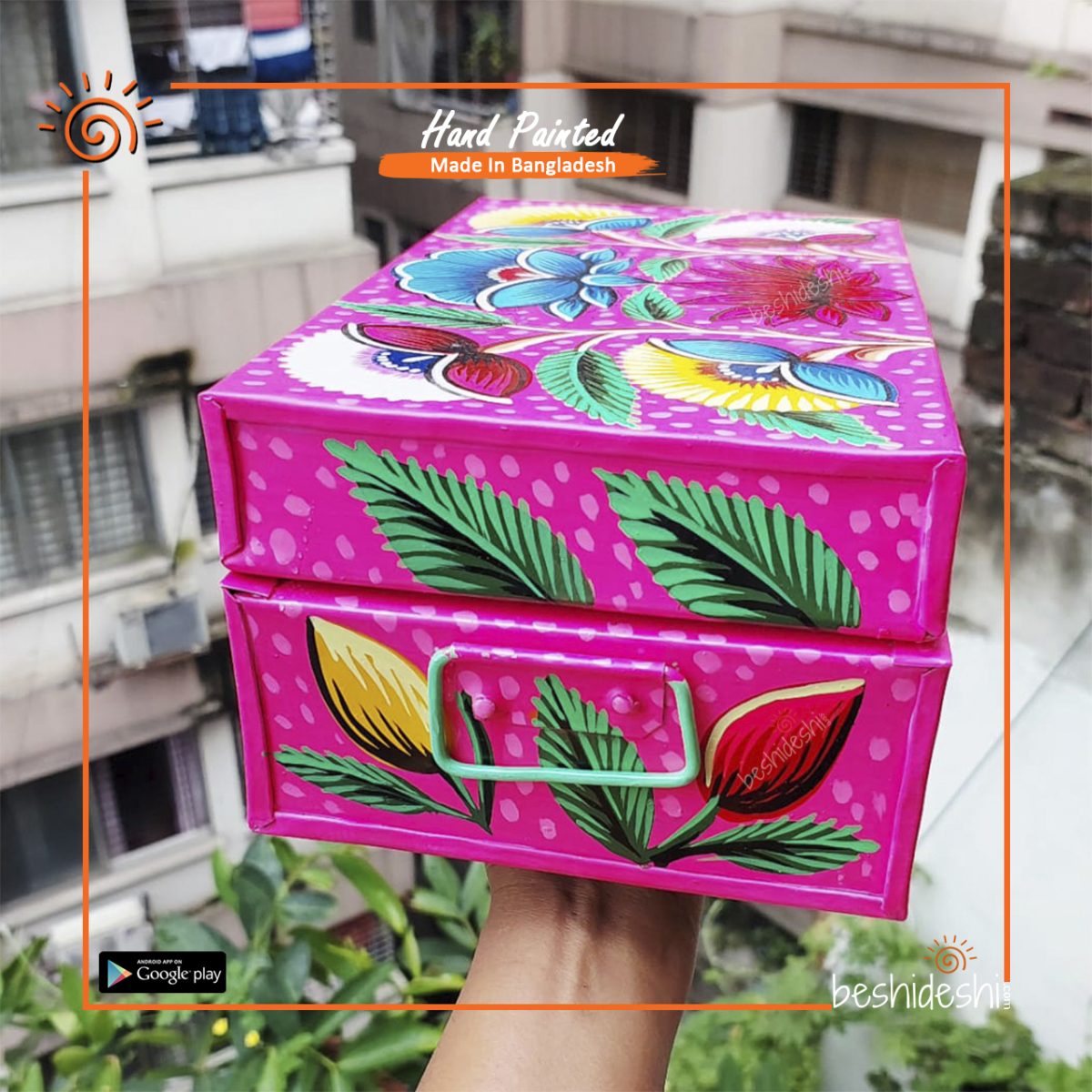 Rickshaw Painted Trunk