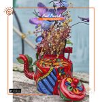 Trendy Hand Painted Kettle