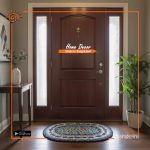 Hand Painted Jute Door Mat