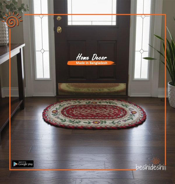 Hand Painted Jute Door Mat