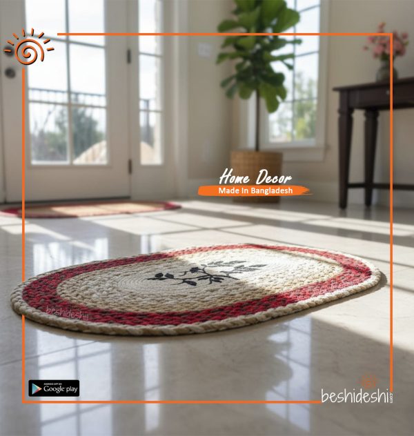 Hand Painted Jute Door Mat