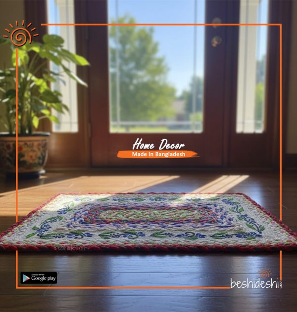 Hand Painted Jute Door Mat