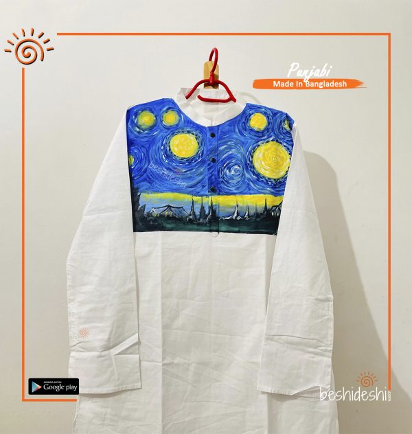 Hand Painted Men's Panjabi