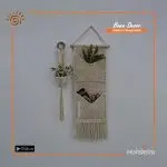 Macramé Double Pocket Hanger