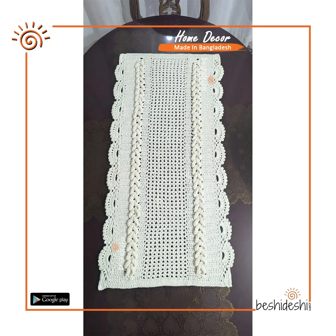 01 Crochet Single Table Runner
