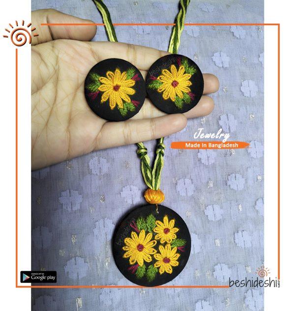 Handmade Embroidery Jewelry Set