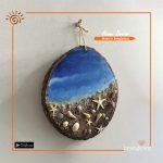 Themed Wood Slab Wall Hanging