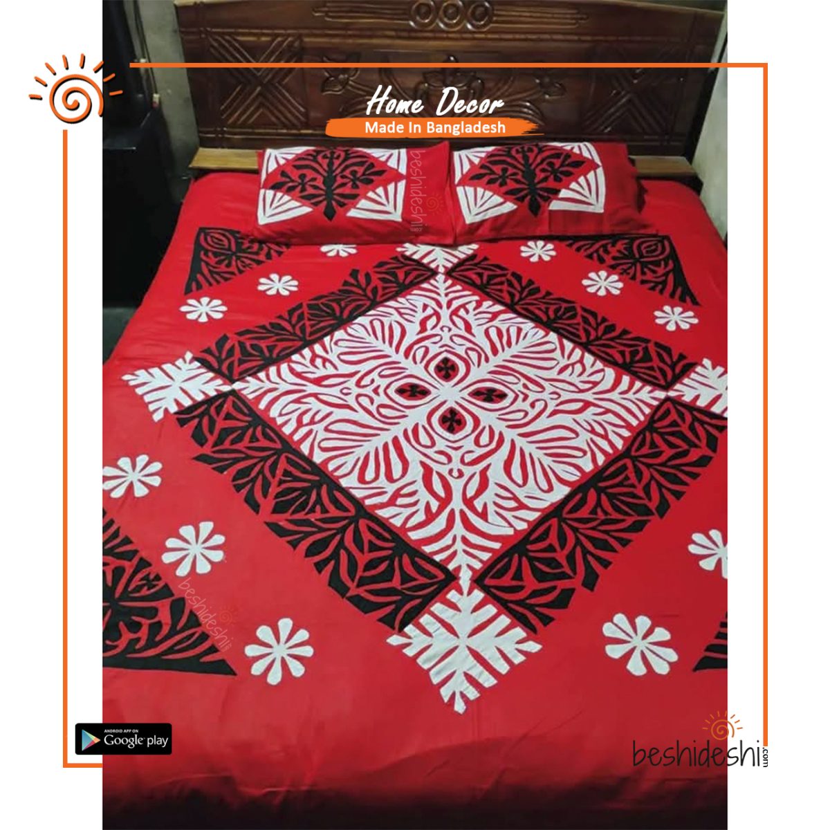 Applique Bed Sheet Set