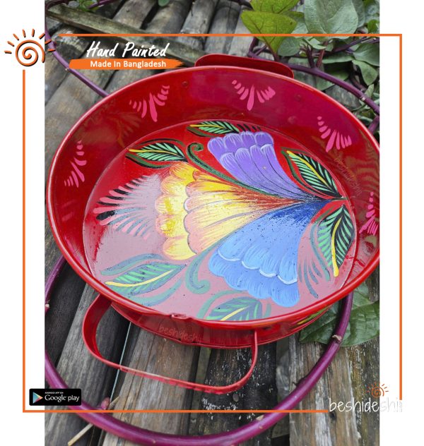 Rickshaw Painted Round Tray