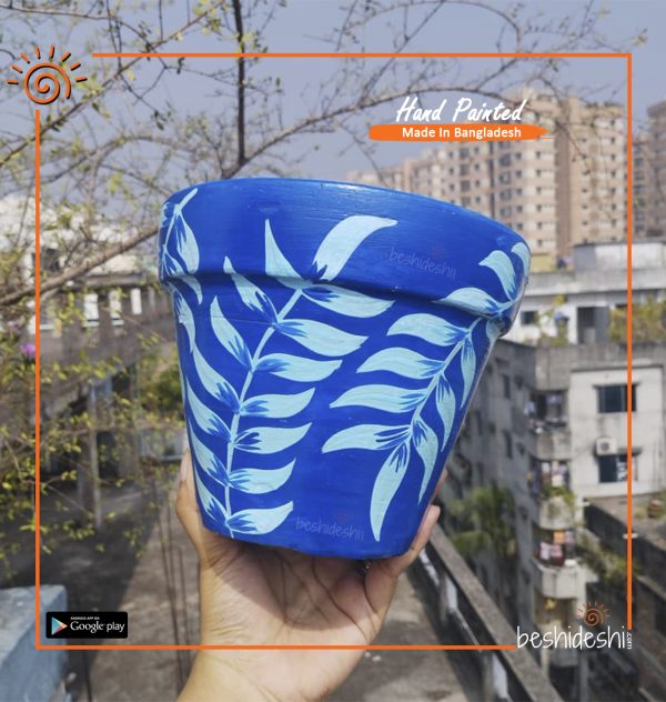 Hand Painted Terracotta Pot