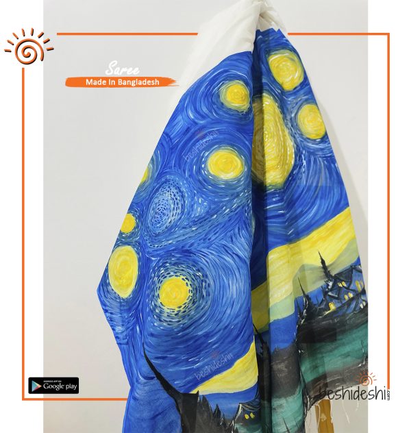 Hand Painted Cotton Saree