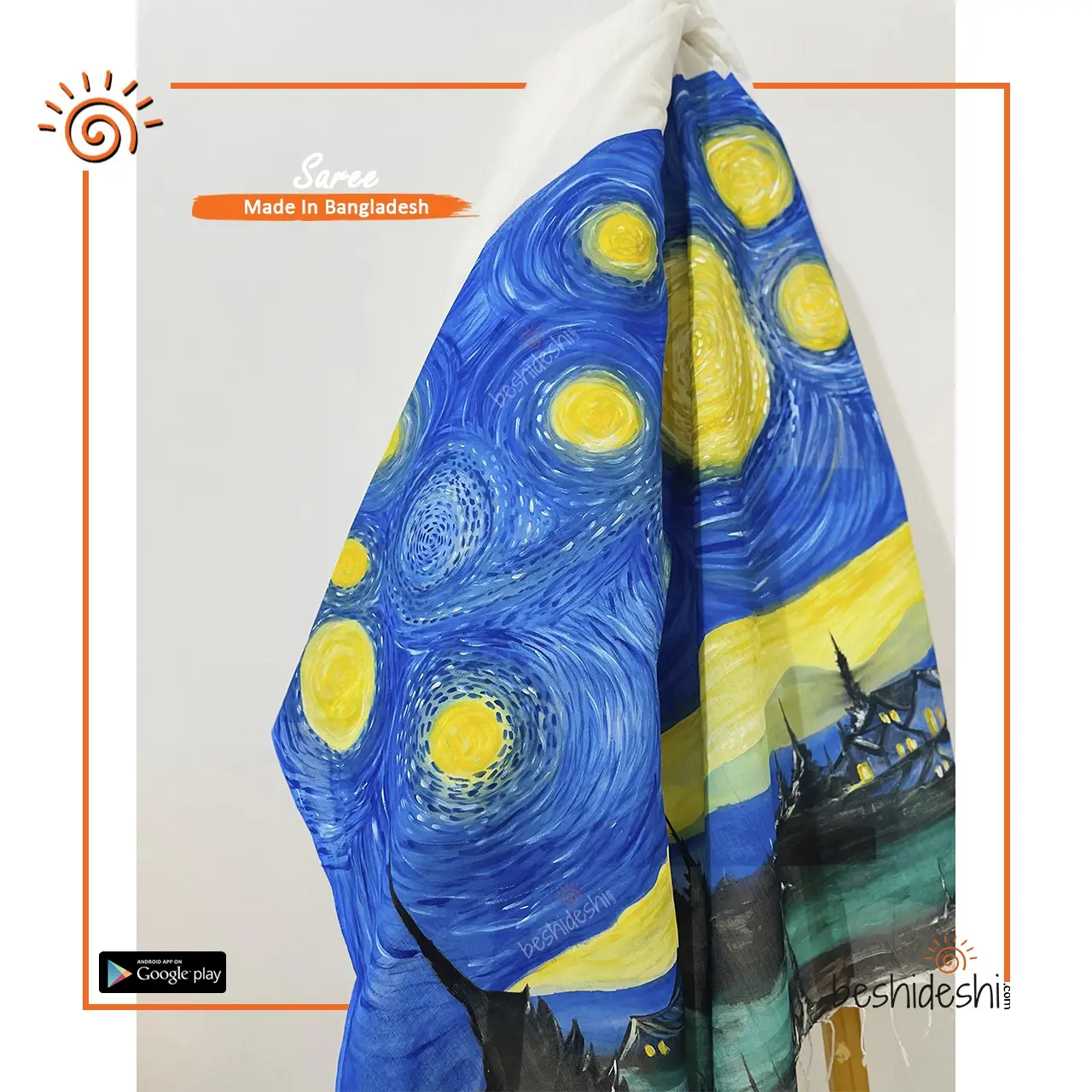 03 Hand Painted Cotton Saree