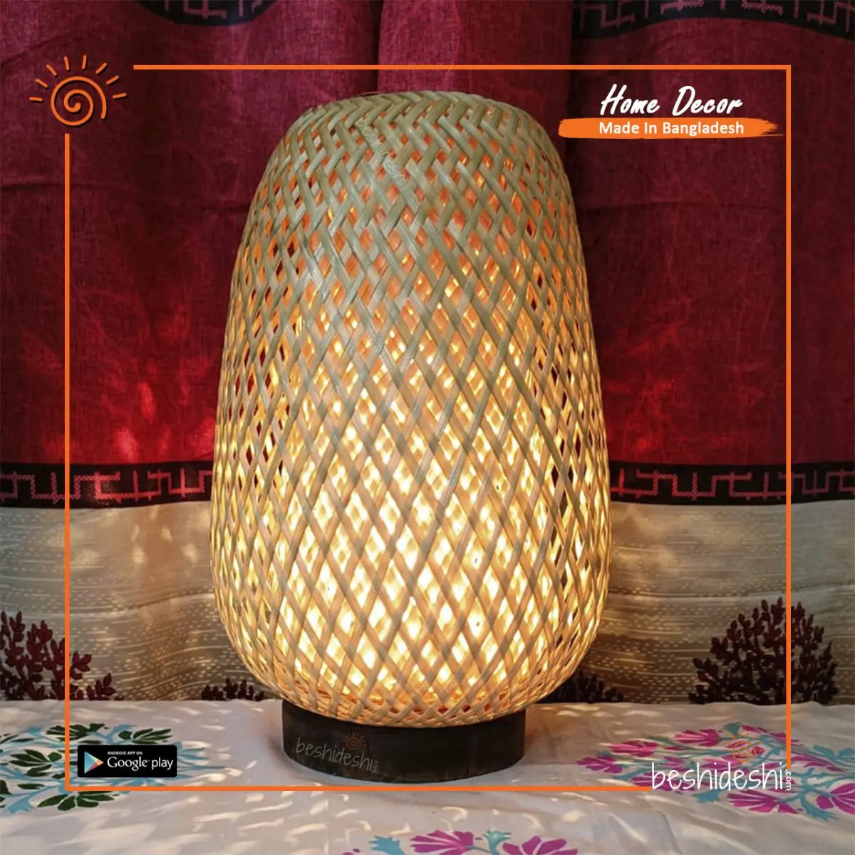 Bamboo Double Layer Lamp