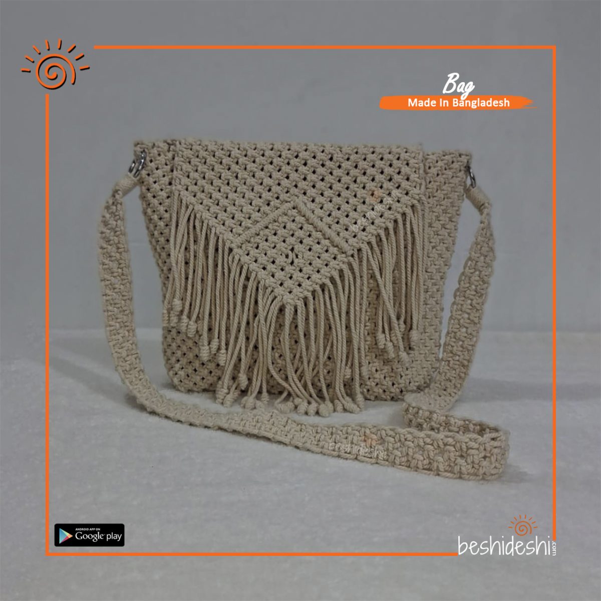 Macramé Crossbody Bag