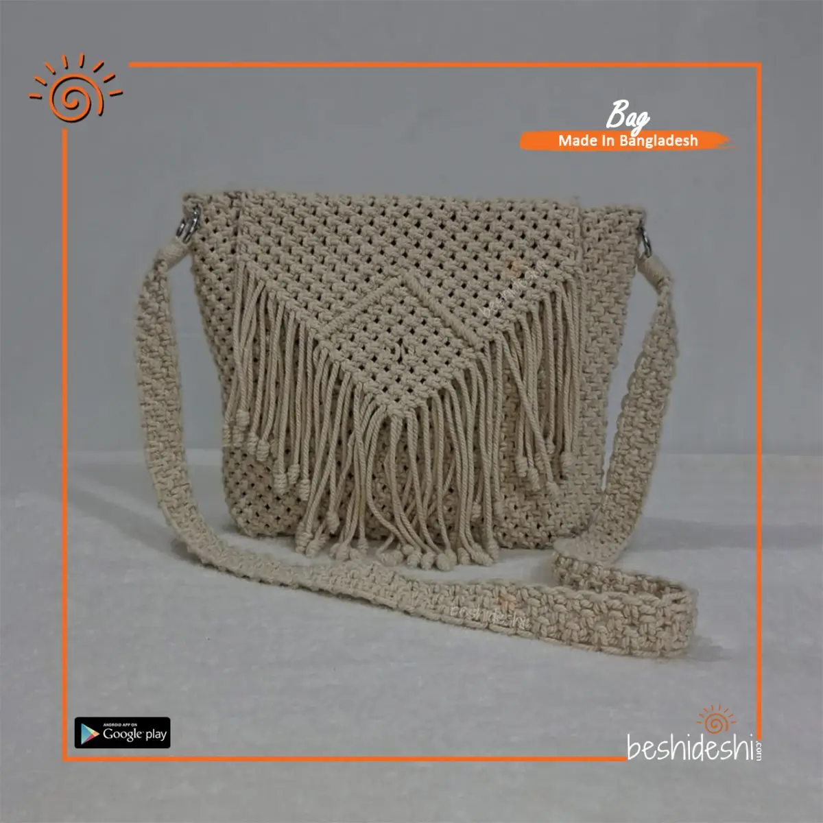 Macramé Crossbody Bag