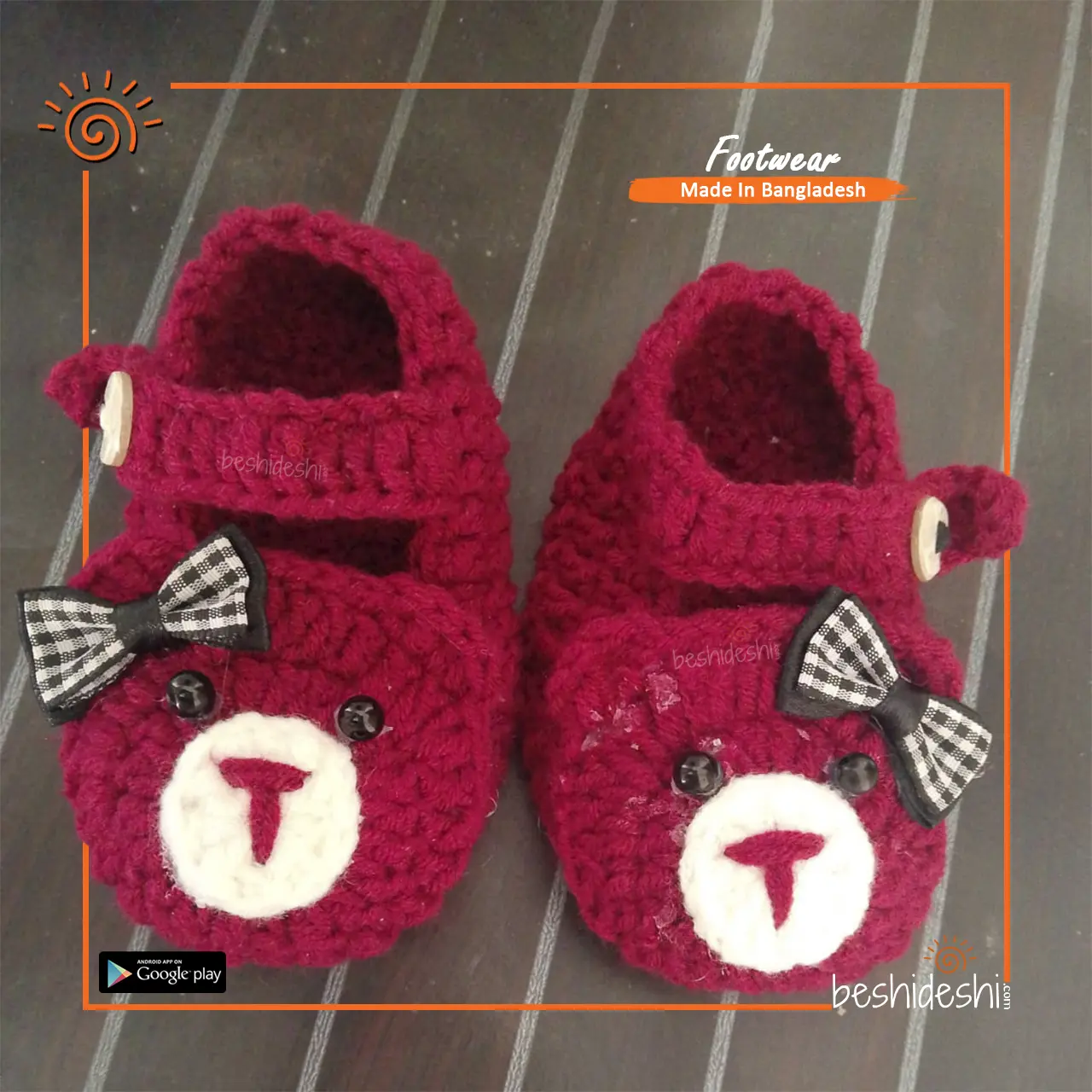 04 Crochet Baby Shoe's (8 to 1 Year)