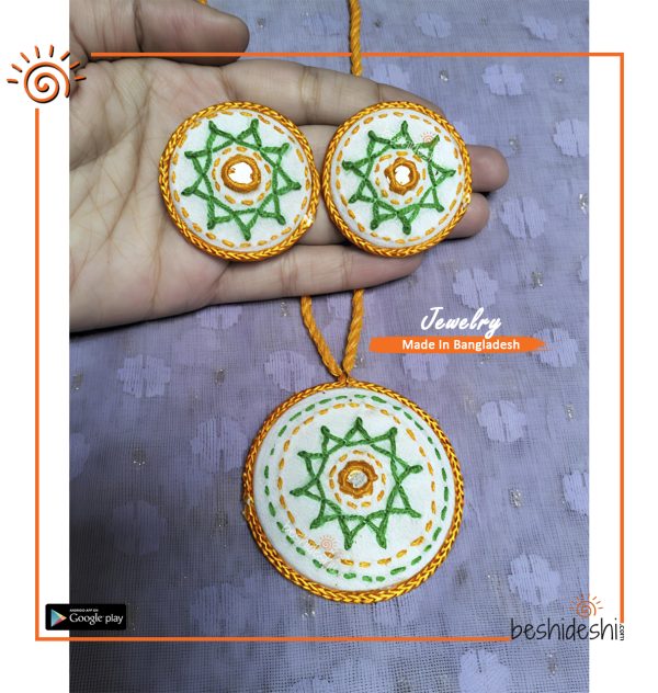 Handmade Embroidery Jewelry Set