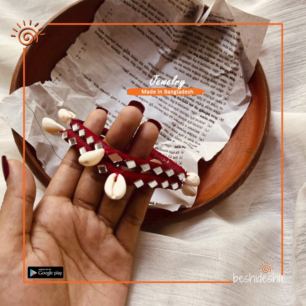 Hand Made Square Bangle Set