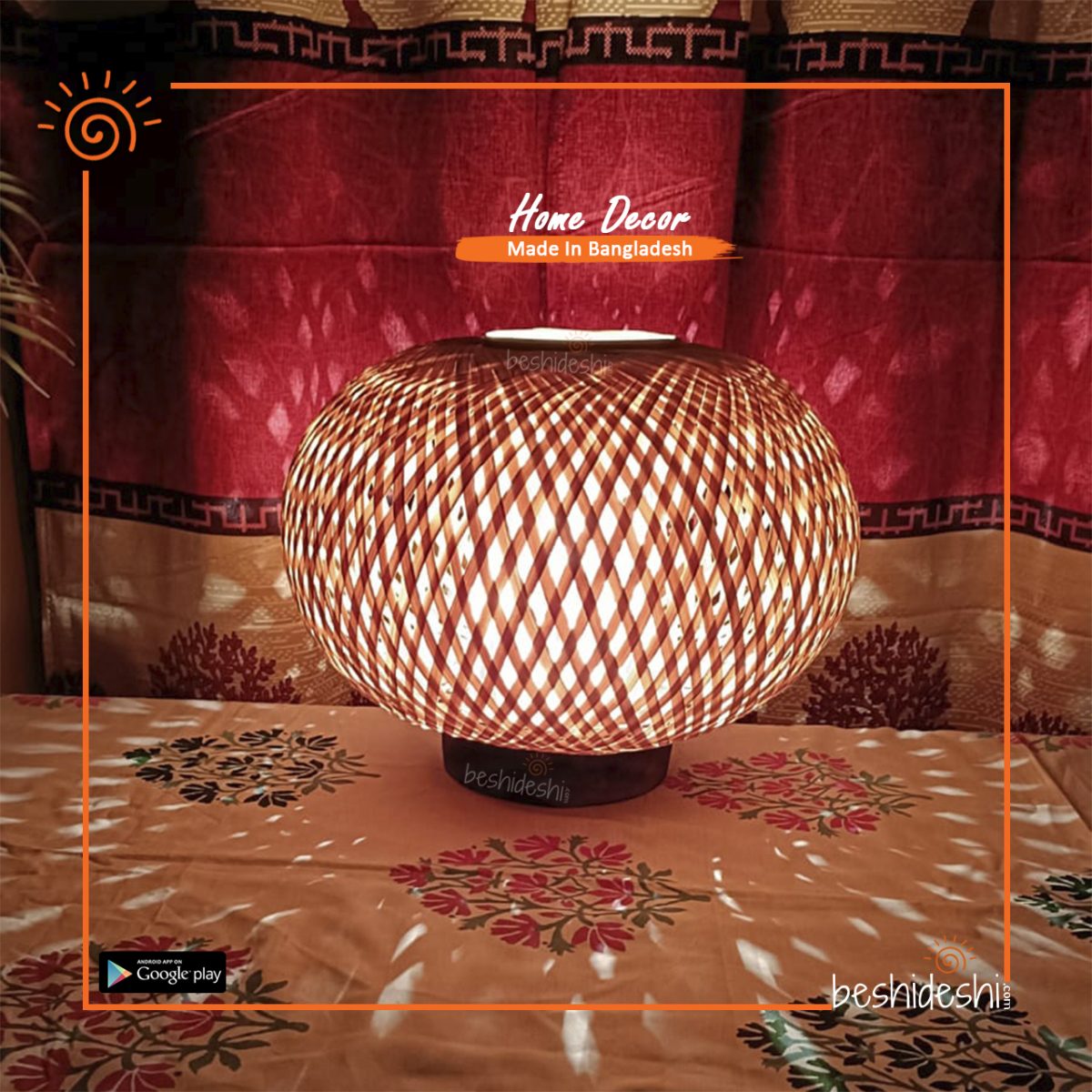 Bamboo Double Layer Lamp