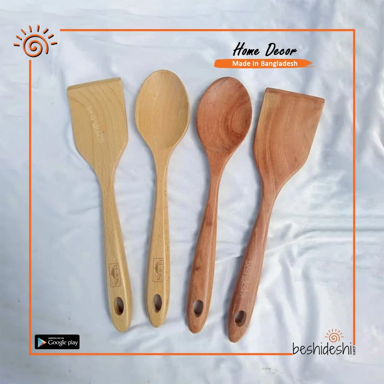 05 Wooden Spatula Set