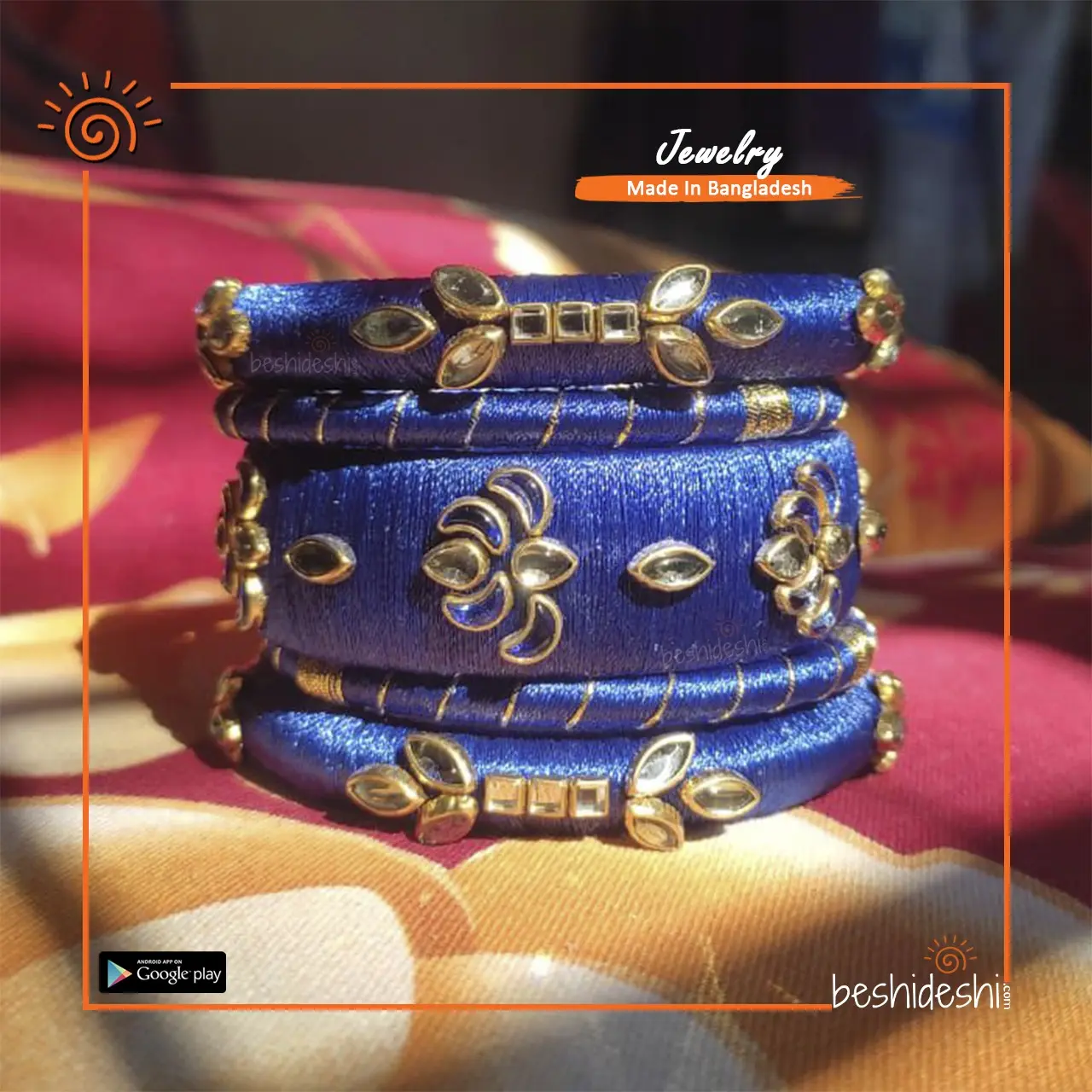 05 Neela Hand Made Bangle Set