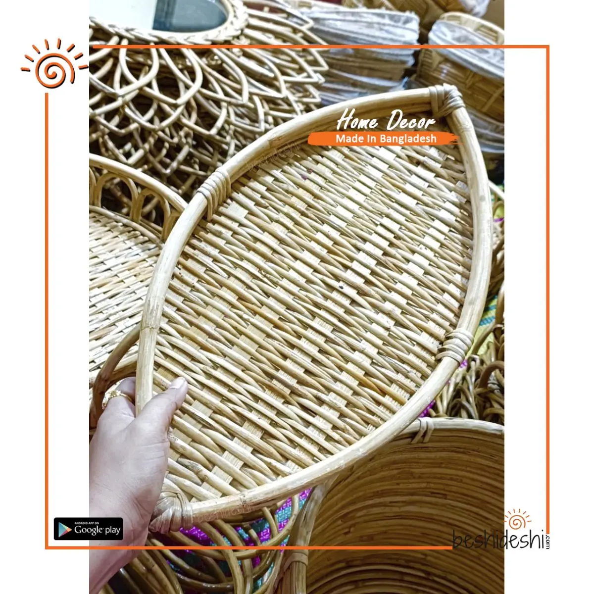 Cane Leaf Tray