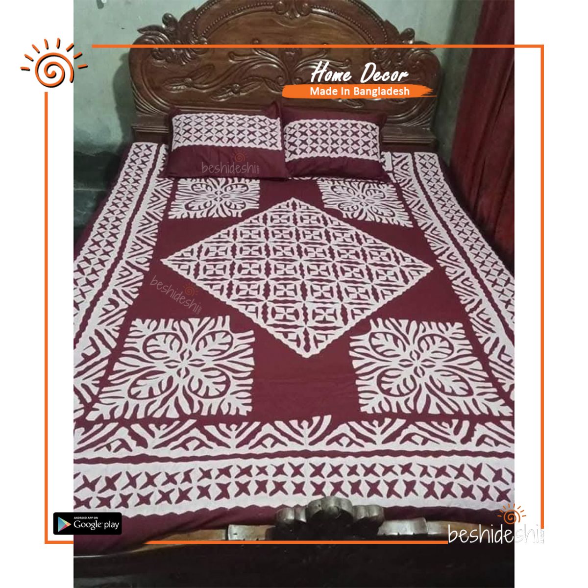 Applique Bed Sheet Set