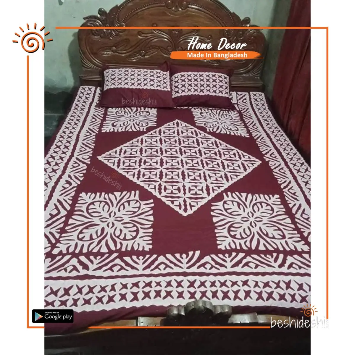 Applique Bed Sheet Set