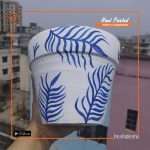 Hand Painted Terracotta Pot