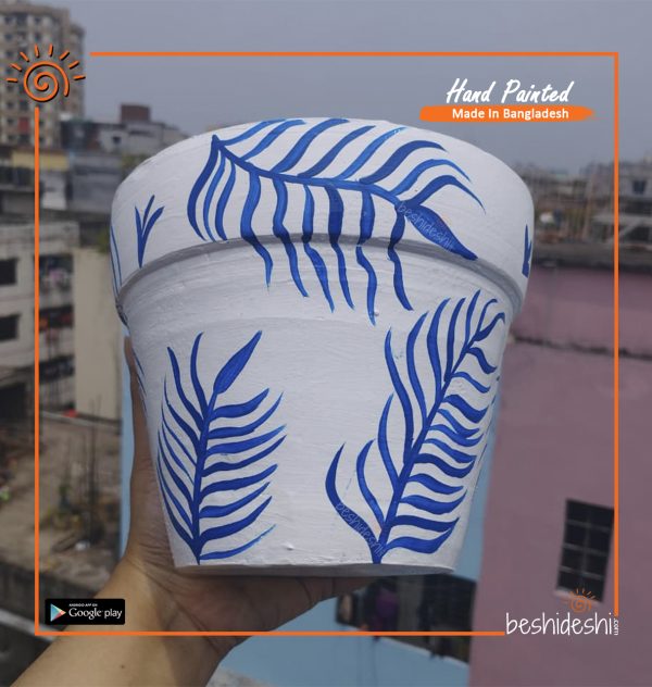 Hand Painted Terracotta Pot