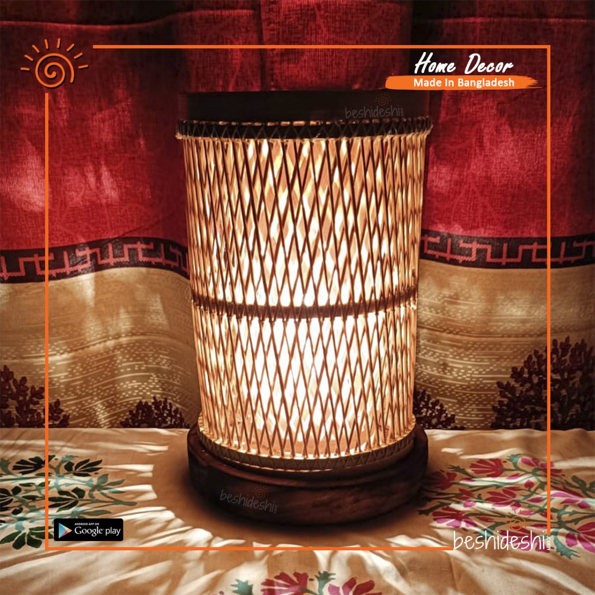 Bamboo Double Layer Lamp