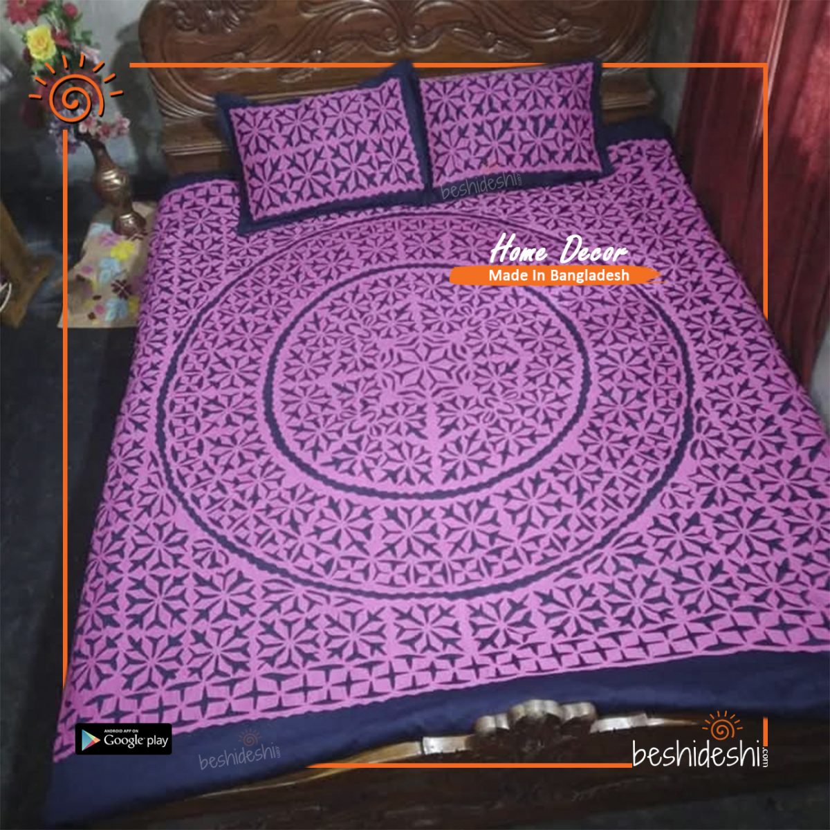 Applique Bed Sheet Set