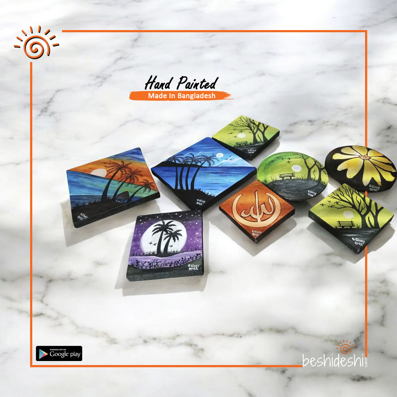 07 Hand Painted Mini Canvas