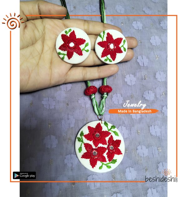Handmade Embroidery Jewelry Set
