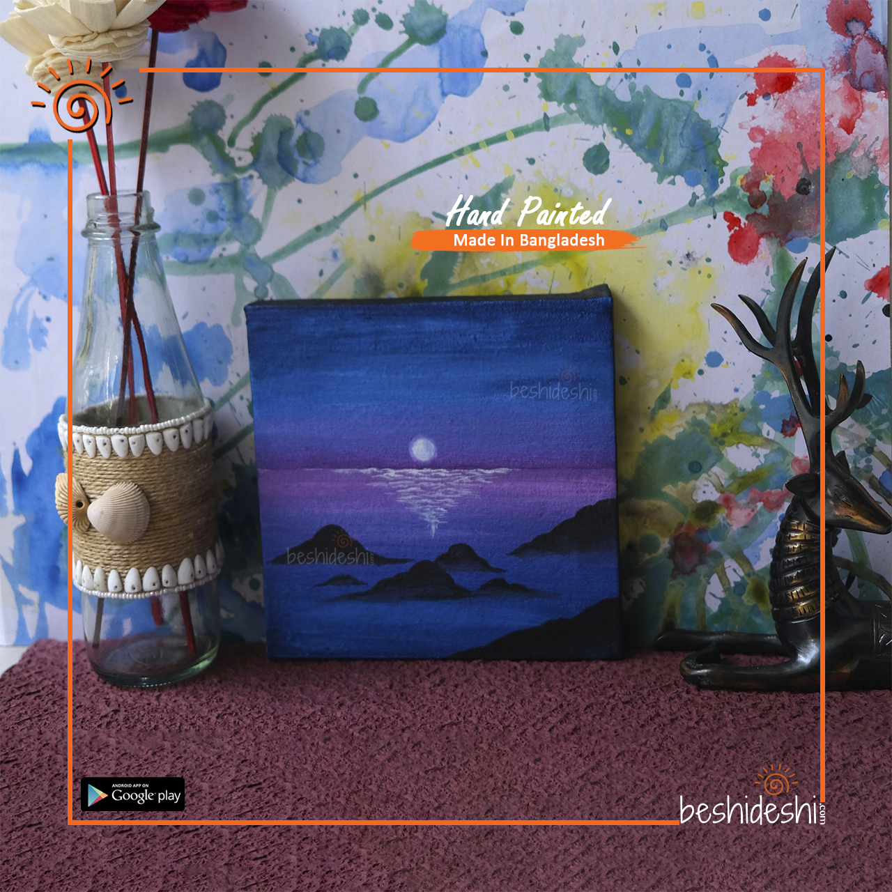 07 Hand Painted Canvas